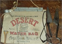 Primitive Tools w/ Desert Water Bag, Ice Hooks,etc