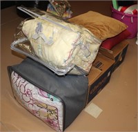 Misc Lot: Soft Goods Comforter, Pillows, etc