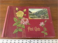 Antique postcard album