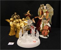 Figurine Collection; Angels; Nativity; Man w/Cello