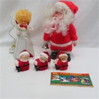 Mechanical Santa / Angel Tree Topper / Candle