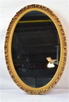 ANTIQUE FRENCH STYLE OVAL MIRROR