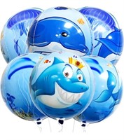 Baby Shark Balloons for Shark Birthday Party -