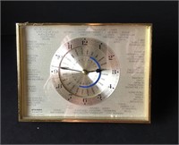 Vintage Staiger Quartz World Time Clock