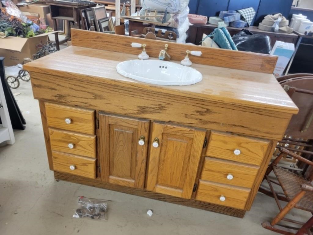 Wooden Bathroom Cabinet