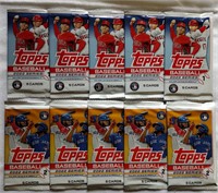 10 Packs 2022 Topps Baseball Series 1 & 2 - Lot #1