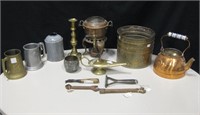 Vtg Metalware - Brass, Copper Pewter & Tools