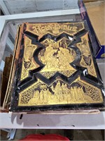 Holy Bible ornate cover rough condition