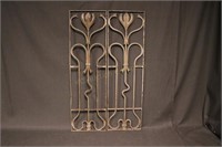 Pr of German Art Nouveau Iron Railing Pcs #2