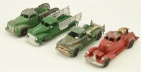 Lot #753G - (4) Vintage Hubley metal toy trucks