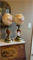 Painted Globe Lamps & Jesus Prints