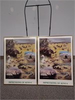 Two Impressions of Kenya Framed Poster Prints