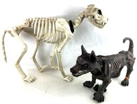 Skeleton & Zombie Dogs Halloween Decor