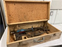Carpenters box. With tools.