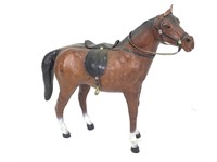 Brown Horse w/ Saddle Figurine Model