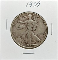 S: 1939 WALKING LIBERTY HALF DOLLAR