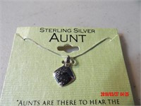 STERLING SILVER AUNT NECKLACE