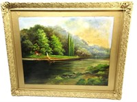 S.G. Willaims 1903 Lake View 27.5"T x 33"W
