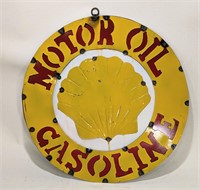 Shell Gasoline Mancave Metal Sign