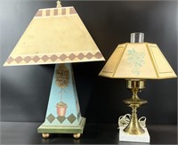 2pc Vintage Table Lamps