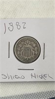 1882 Shield nickel
