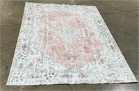X1234  White Floral rug