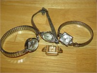 Vintage Watches Including Lucerene, Bulova, Benrus