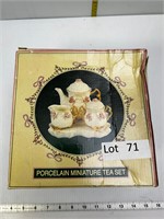 Miniature Porcelain Tea Set