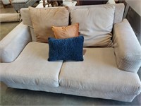 Couch, back pillows are different color