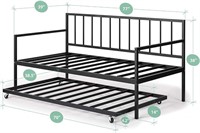 Zinus Eden Twin Daybed and Trundle Set