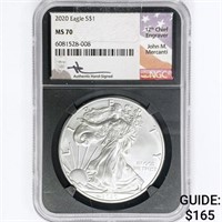 2020 ASE Mercanti Signed NGC MS70