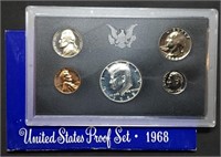 1968 US Mint Proof Set w/ Silver Kennedy