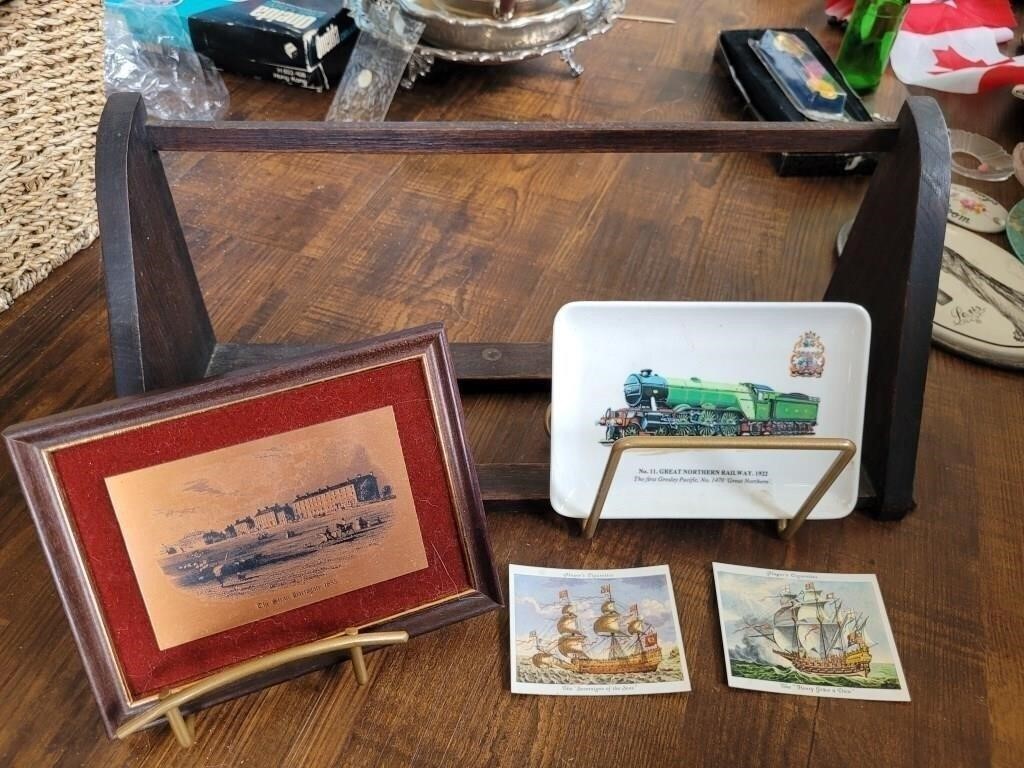 Small Wood Book Shelf/Wall Decor & Photo Stands