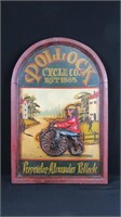 3-D Pollock Cycle Co Wood Sign 24" x 16"