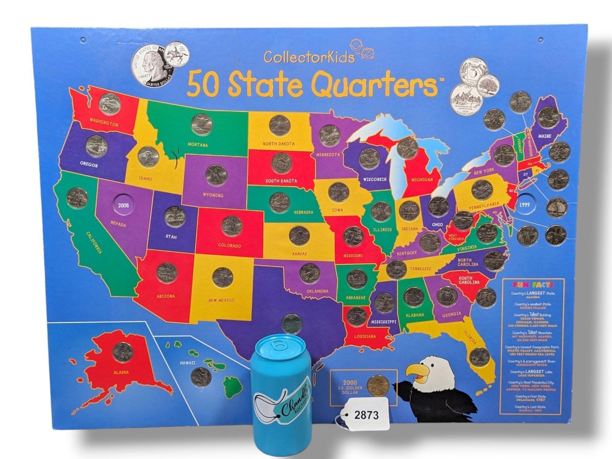 CollectorKids 50 State Quarters *Missing 2