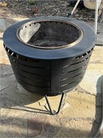 A Round Firepit 18.5"H x 25" Diameter Has Normal