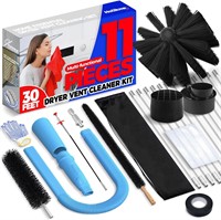 Holikme 11 Pieces Dryer Vent Cleaner Kit 30 Feet D