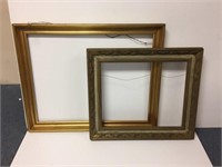 2 Gilt wood frames;