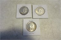 3 Half Dollar Coins 1967 1968 & 1969