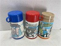 LOT OF 3, LUNCHBOX THERMOS - SUPER MARIO