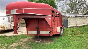 Calico 12 foot stock trailer with tack room