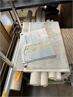 LARGE LOT OF MAPS / TOPOGROPHICAL /REPLICA NEWSPR
