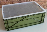 Sidio Plastic Crate 18.5"x12.5"x7" Green