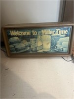 Welcome To Miller Time sign