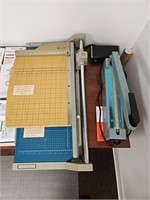 (2) Paper Cutters & (1) Heat Sealer