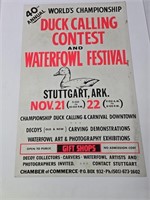 Original Arkansas Duck Calling Contest Poster