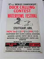 Original Arkansas Duck Calling Contest Poster
