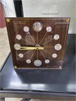 Vintage Silver Coin Clock