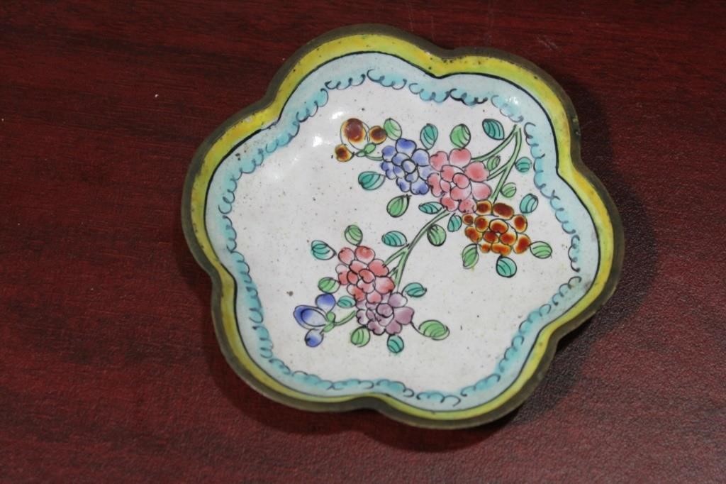 An Antique Chinese Enamel Dish
