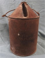 ANTIQUE VALLEY RAILROAD OLD METAL OIL CAN